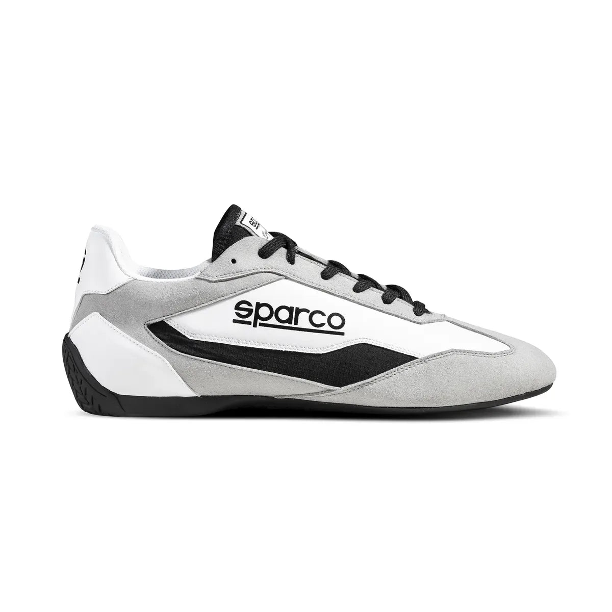 Scarpe Sparco S-Drive in microfibra e tessuto con suola racing Bianco / Nero – vista 3
