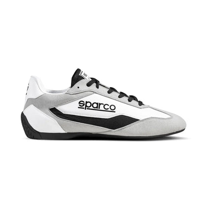 Scarpe Sparco S-Drive in microfibra e tessuto con suola racing Bianco / Nero – vista 3
