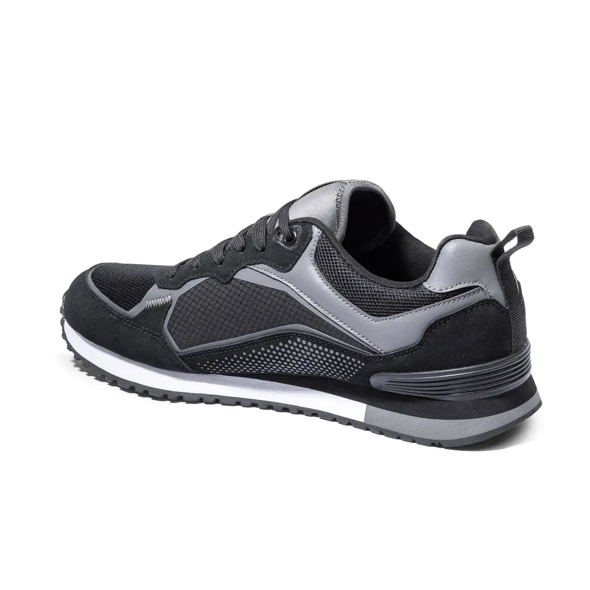 Scarpe da ginnastica Sparco S-Road in microfibra e rete Nero / Griglio Scuro – vista 2