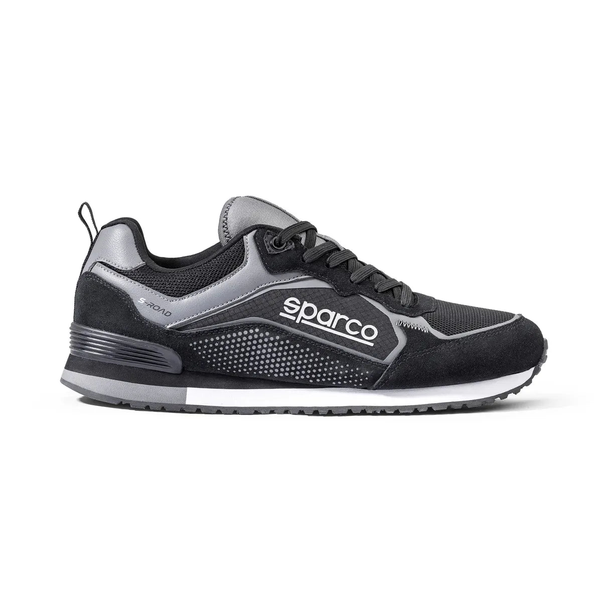 Scarpe da ginnastica Sparco S-Road in microfibra e rete Nero / Griglio Scuro – vista 3