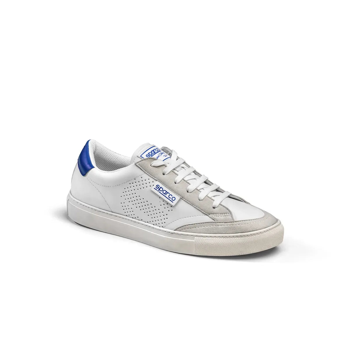 Scarpe Sparco S-Time sneakers da tempo libero con suola in gomma Bianco / Azzurro