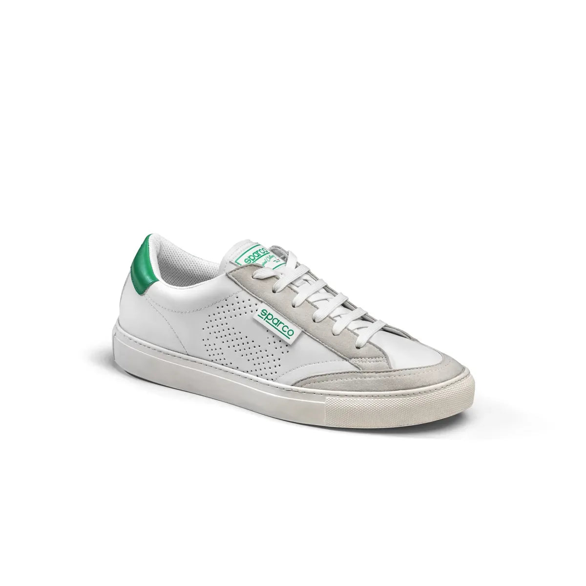 Scarpe Sparco S-Time sneakers da tempo libero con suola in gomma Bianco / Verde
