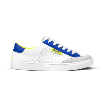Scarpe Sparco S-Time sneakers da tempo libero con suola in gomma Bianco / Azzurro / Giallo Fluo – vista 3
