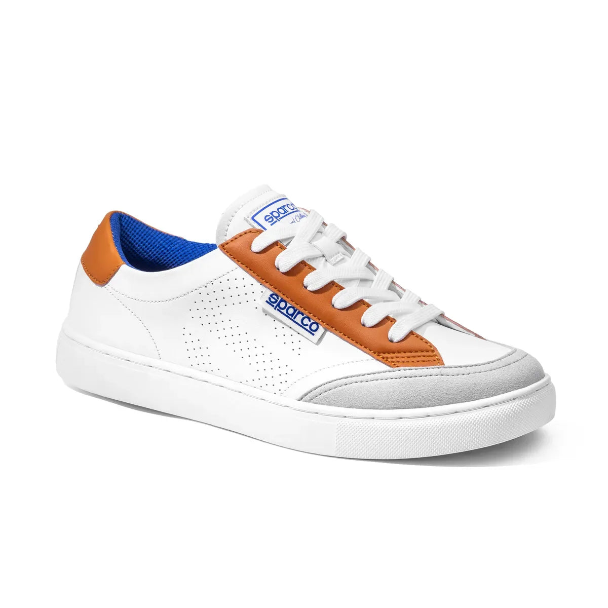 Scarpe Sparco S-Time sneakers da tempo libero con suola in gomma Bianco / arancione