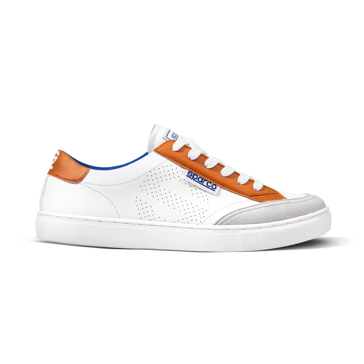 Scarpe Sparco S-Time sneakers da tempo libero con suola in gomma Bianco / arancione – vista 3