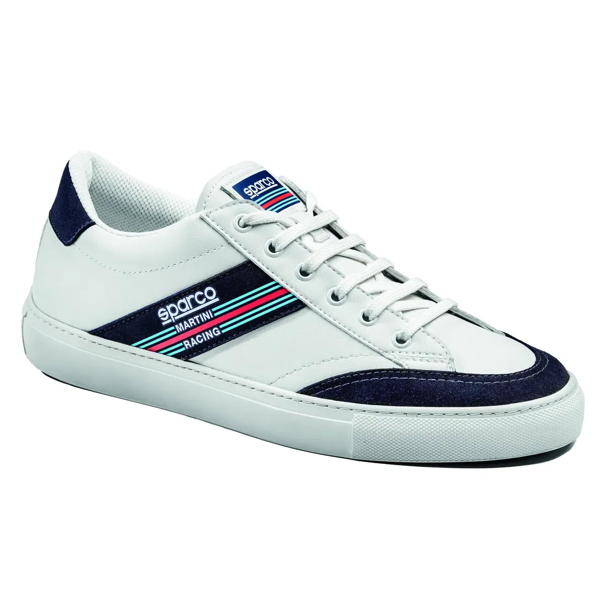 Scarpe Sparco S-Time Martini Racing bianco e blu marine