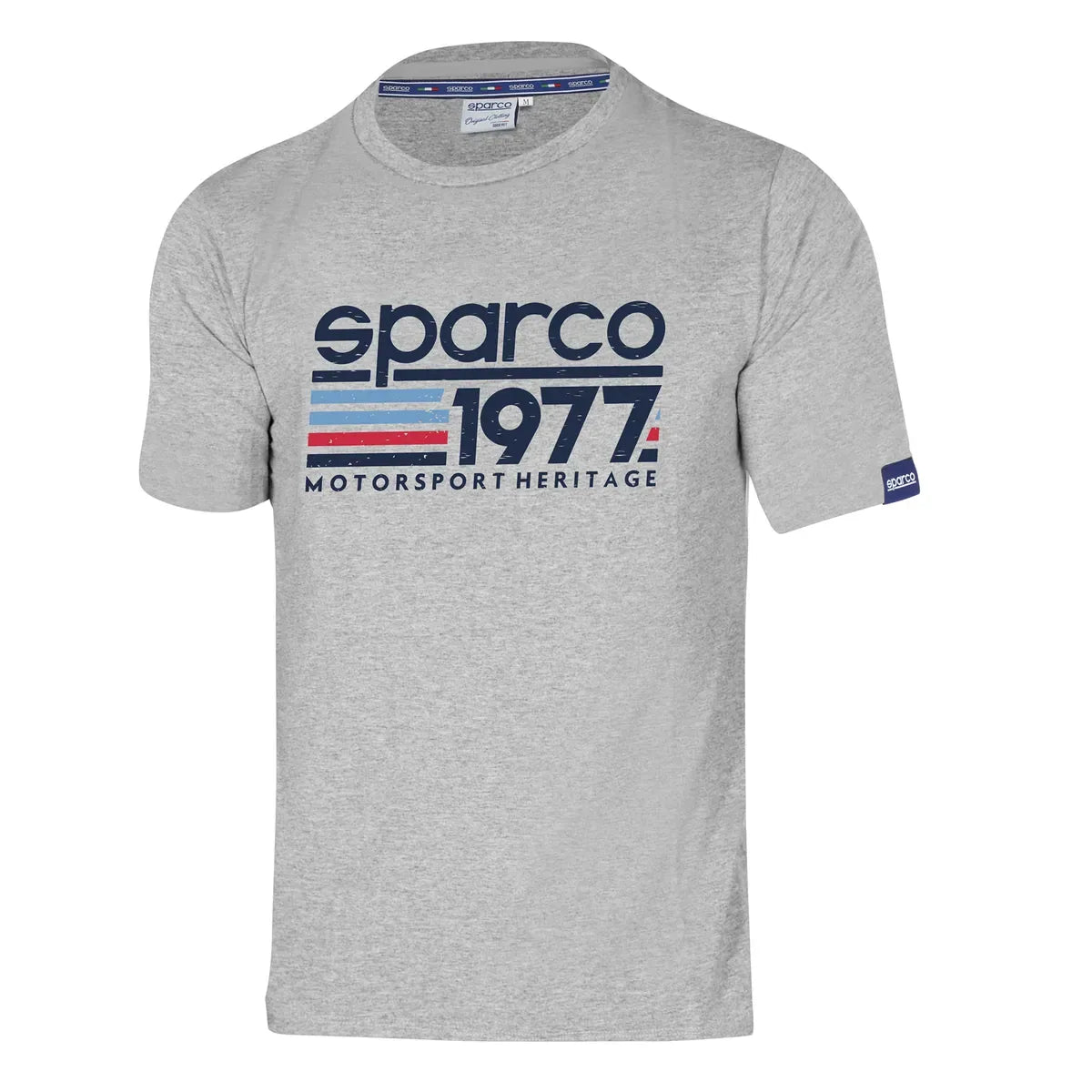 T-shirt Sparco 1977 in cotone e poliestere Grigio