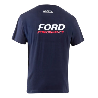 T-shirt Sparco Ford Performance stampata blu scuro – vista 2