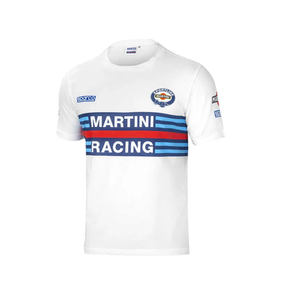 T-shirt Sparco Martini Racing in jersey stretch di cotone Bianco