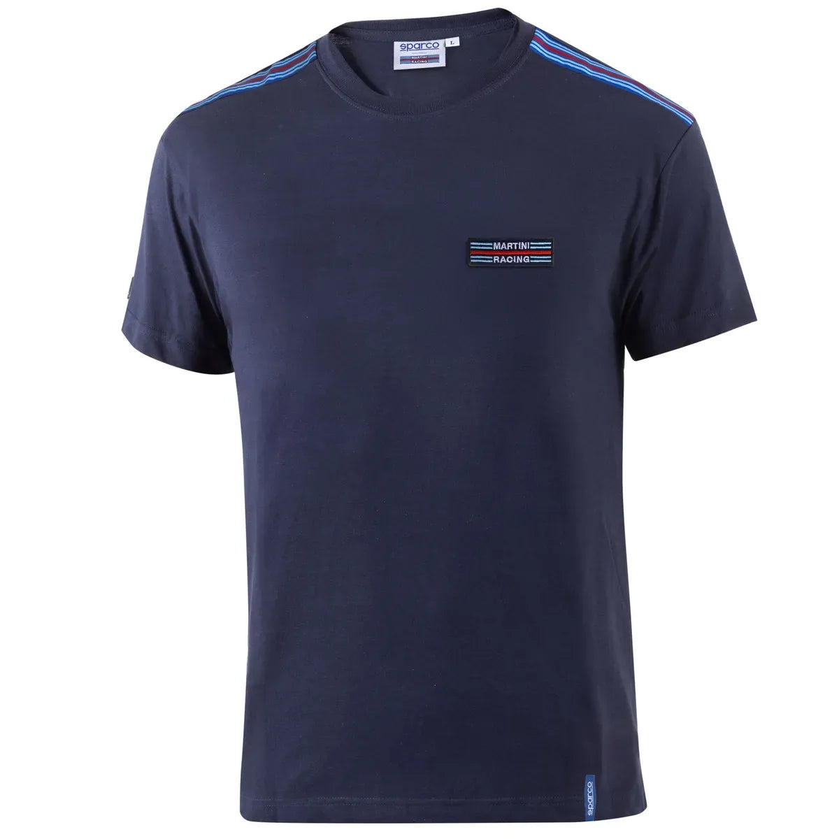 T-shirt Sparco T-Shirt Martini Racing Top Stripes Blu Scuro