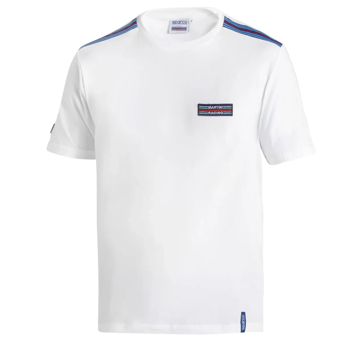T-shirt Sparco T-Shirt Martini Racing Top Stripes Bianco