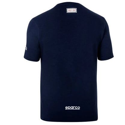 T-shirt Sparco Targa Florio #T2 blu marine in cotone elasticizzato – vista 2