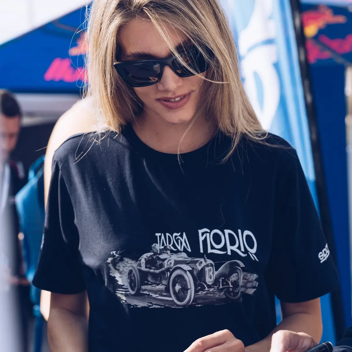 T-shirt Sparco Targa Florio #T2 blu marine in cotone elasticizzato – vista 3
