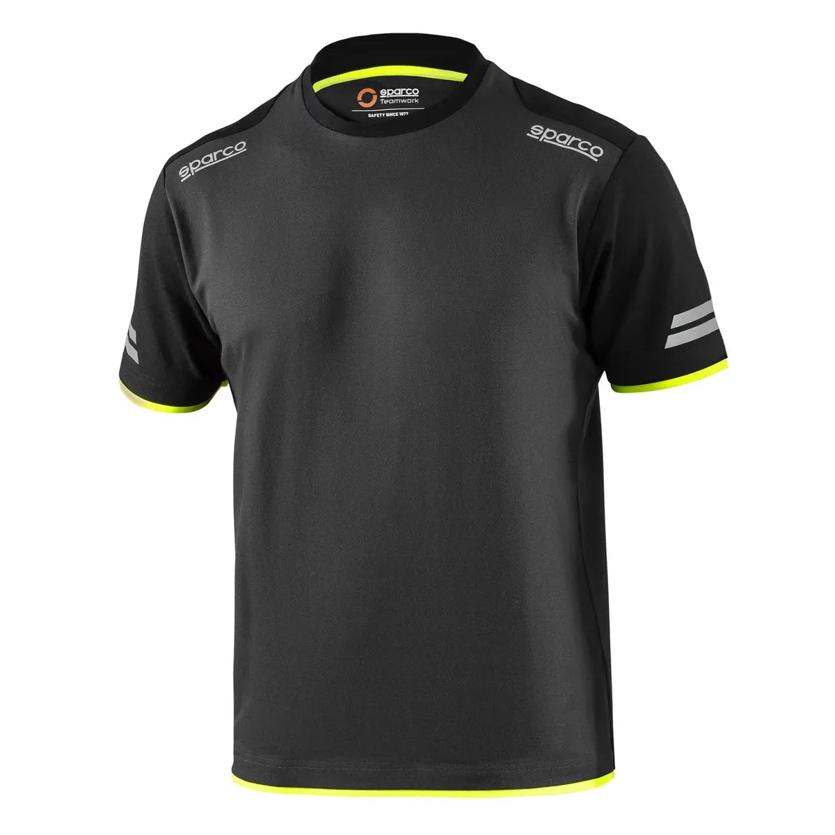 T-shirt da lavoro Sparco Tech Tucson Grigio Scuro / Giallo Fluo