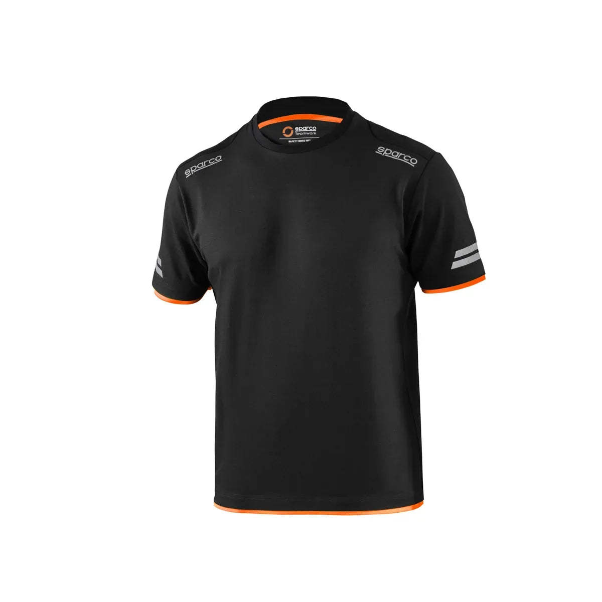 T-shirt da lavoro Sparco Tech Tucson Nero / Arancio Fluo