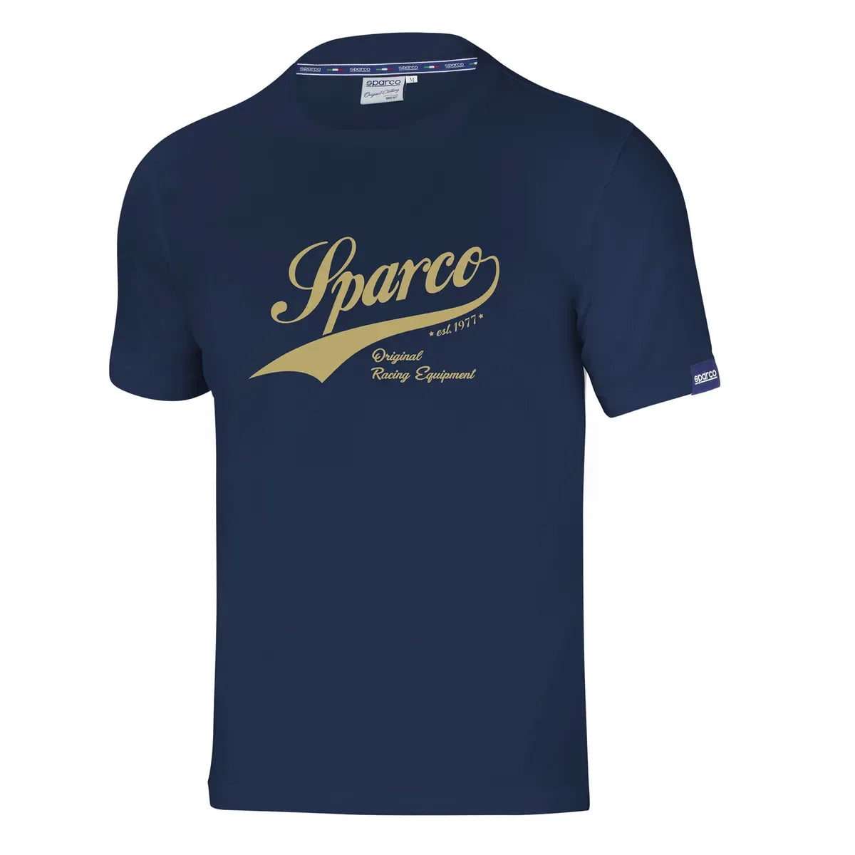 T-shirt Sparco Vintage in cotone e poliestere Blu Marine