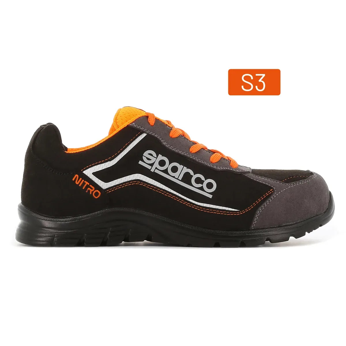 Scarpe antinfortunistiche basse Sparco Teamwork Nitro 2019 ESD S3L SR FO Nero / Grigio
