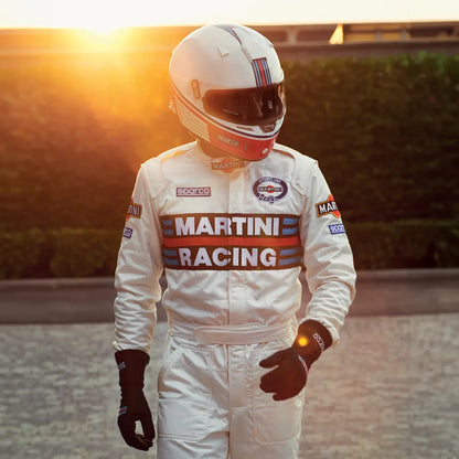 Tuta da gara Sparco Competition R567 Martini Racing bianca omologata FIA 8856-2018 – vista 2