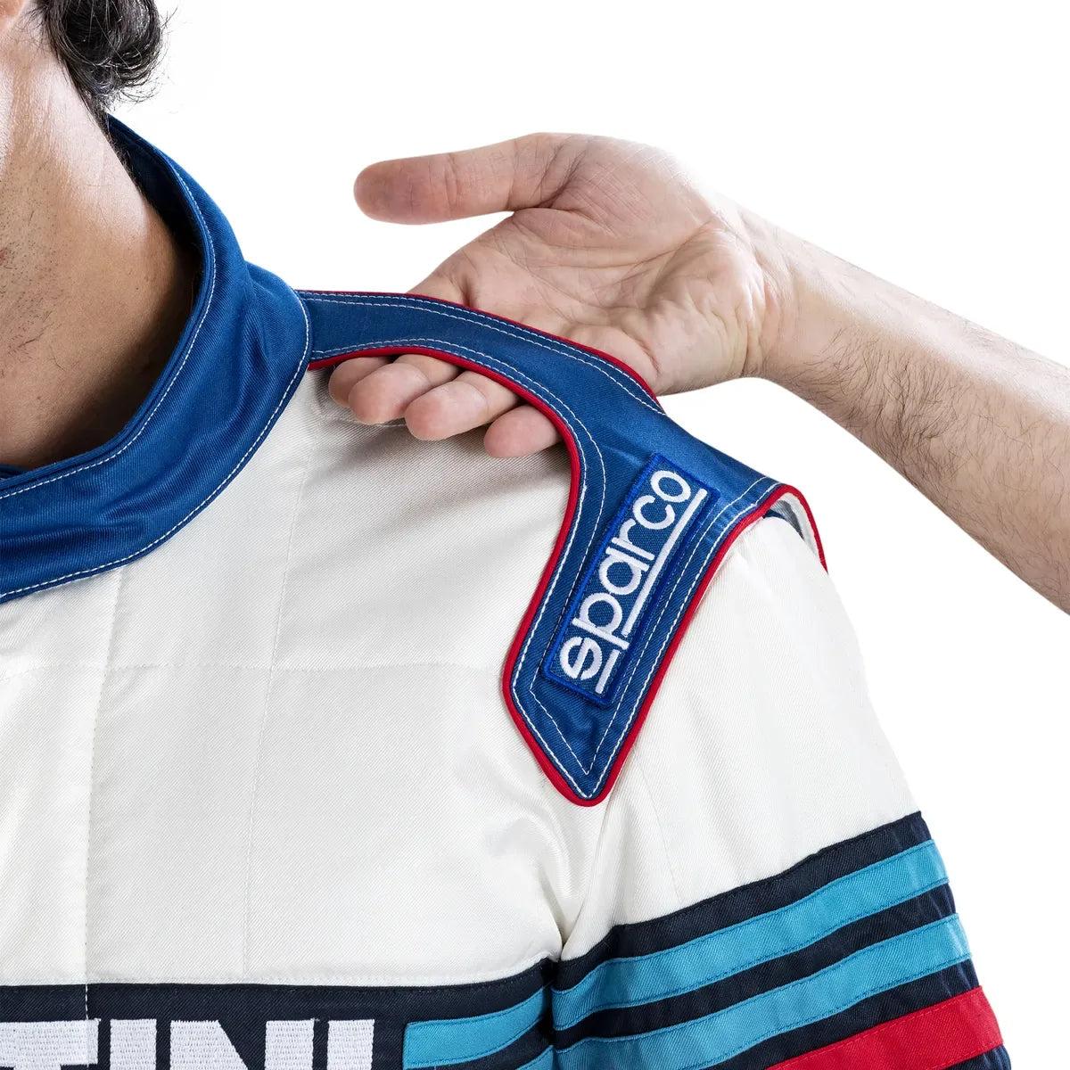 Tuta Sparco Competition R567 Martini-R azzurra FIA 8856-2018 – vista 3