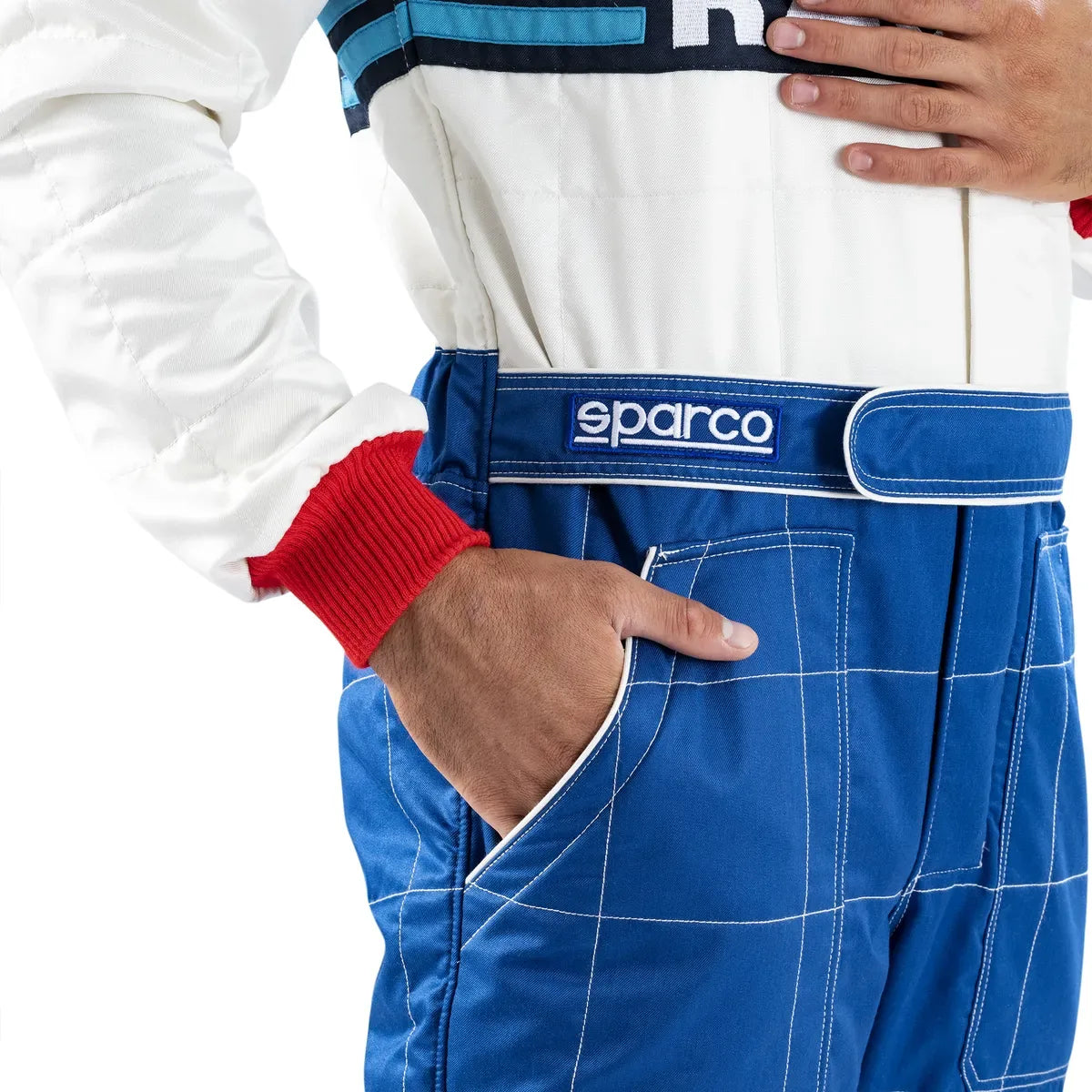 Tuta Sparco Competition R567 Martini-R azzurra FIA 8856-2018 – vista 4