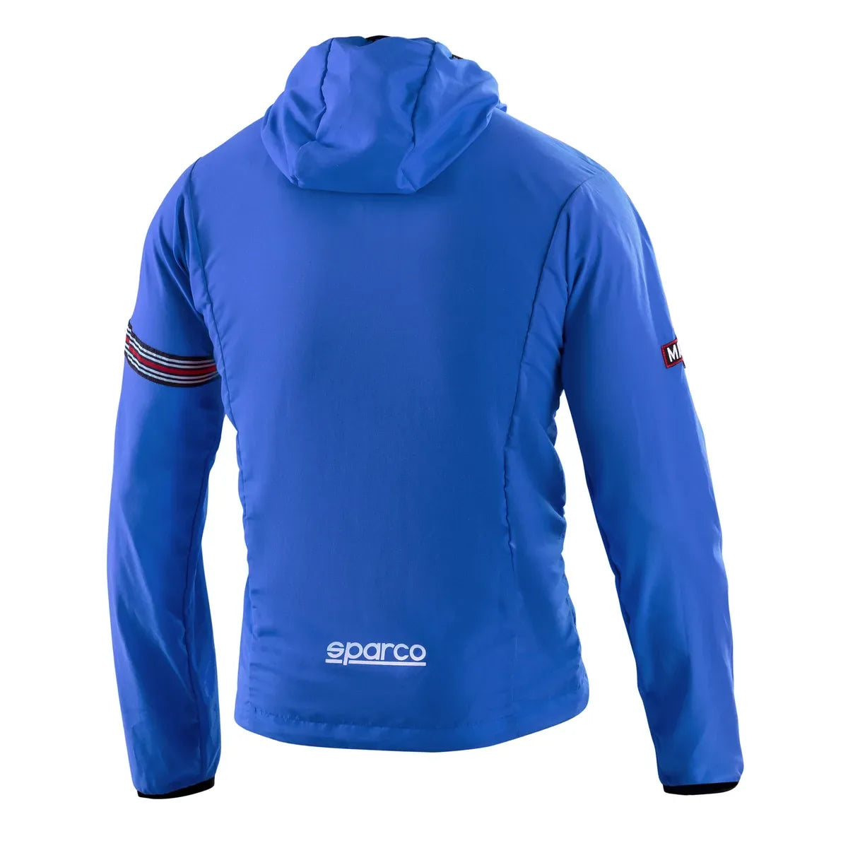 Giacca antivento Sparco Martini Racing Wind Stopper con cappuccio Azzurro – vista 2