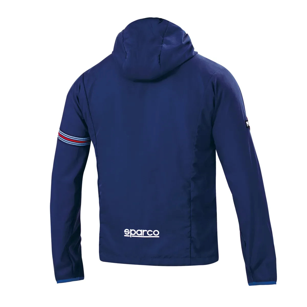 Giacca antivento Sparco Martini Racing Wind Stopper con cappuccio Blu Marine – vista 2