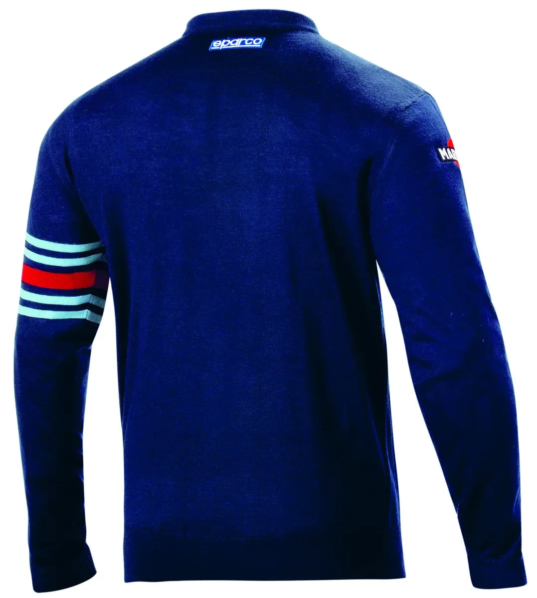 Maglione Sparco Martini Racing girocollo in lana merino e acrilico blu marine – vista 2