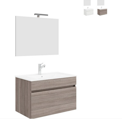 Mobile bagno - Bogotà - cm 80x46x50h - specchio cm 80x60h