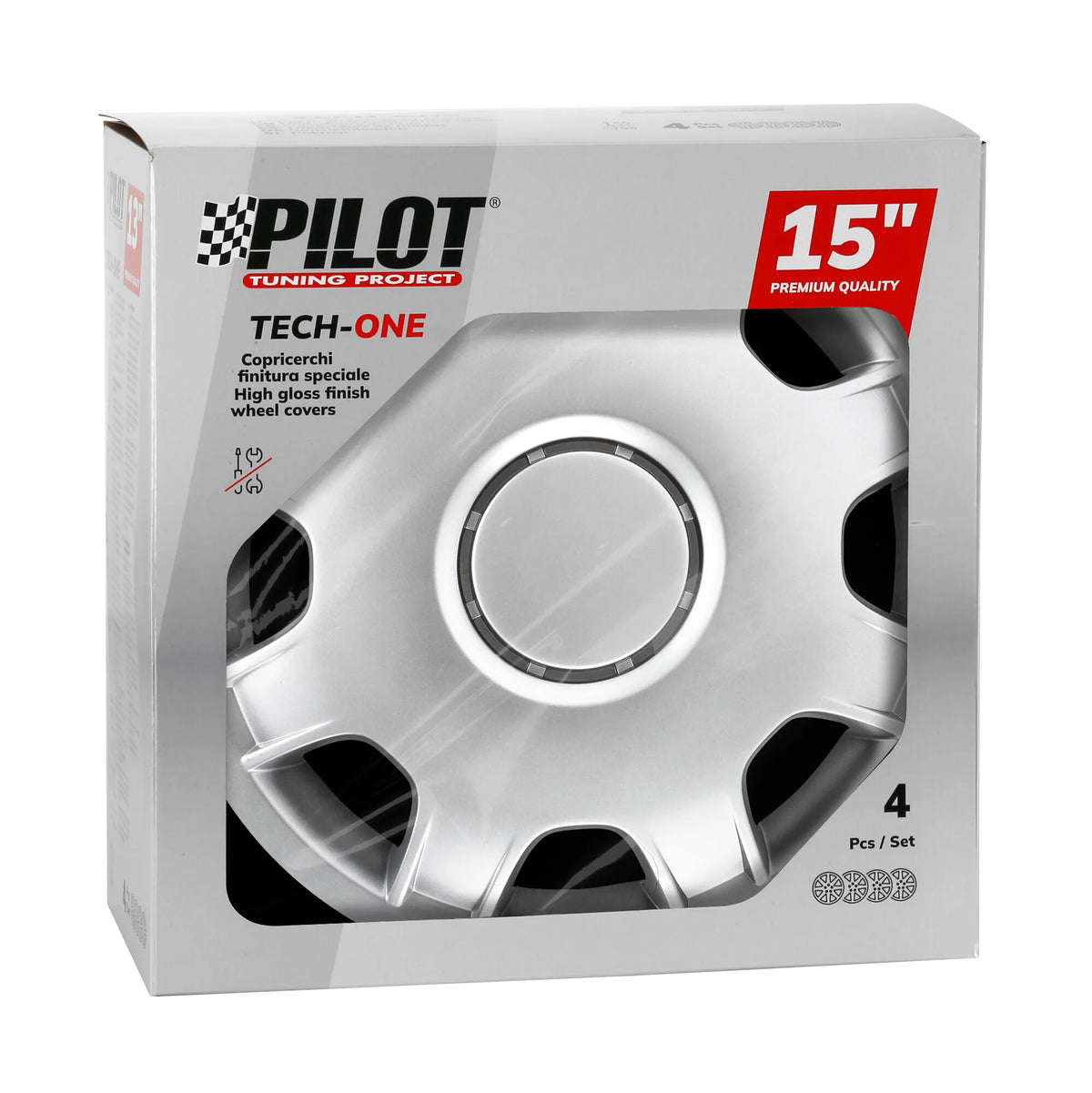 La confezione di Speed Van - Set 4 copricerchi per furgoni / camper - Ø