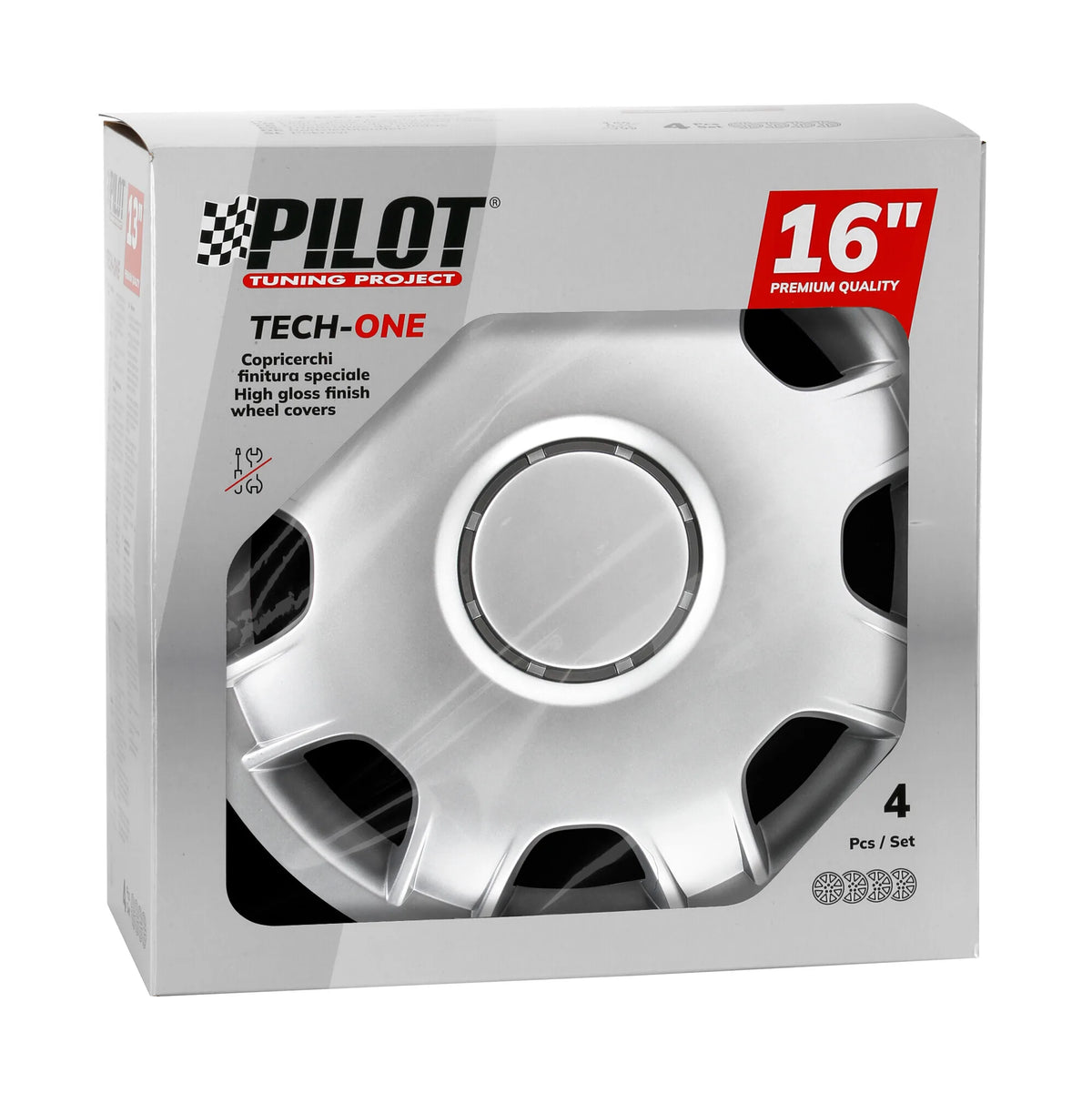 La confezione di Speed Van - Set 4 copricerchi per furgoni / camper - Ø, vista 2