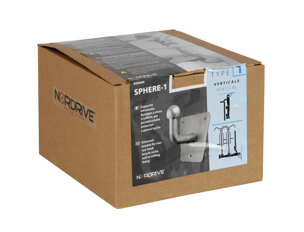 La confezione di Sphere-1, supporto universale per portabiciclette