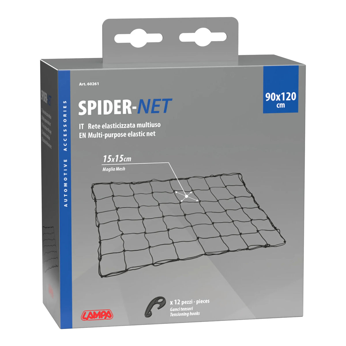 La confezione di Spider-Net rete elasticizzata multiuso