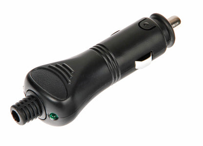 Spinotto per presa accendisigari con attacco rapido, 12/24V — spia di corrente a led. Fusibile di protezione