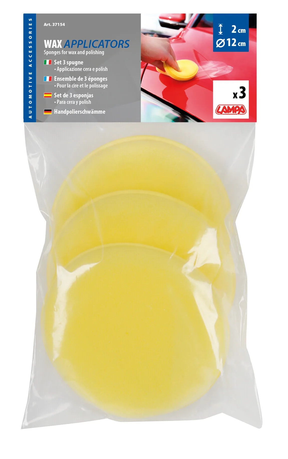 La confezione di Spugne per cera, set 3 pz