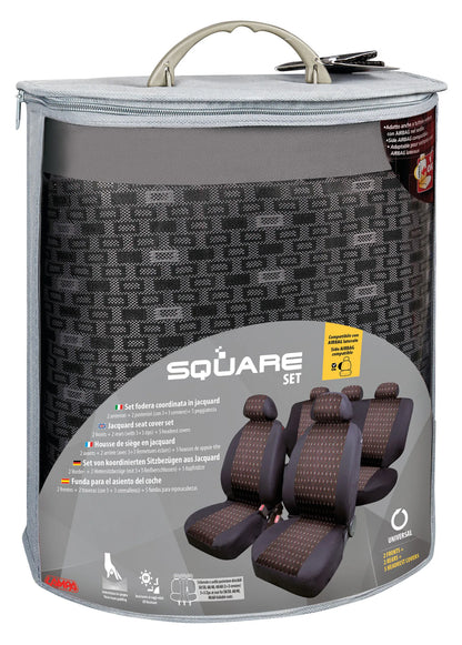 La confezione di Square, set fodere coordinate in jacquard