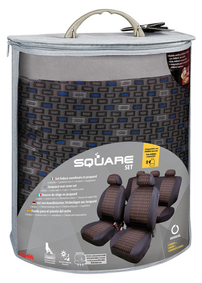 La confezione di Square, set fodere coordinate in jacquard