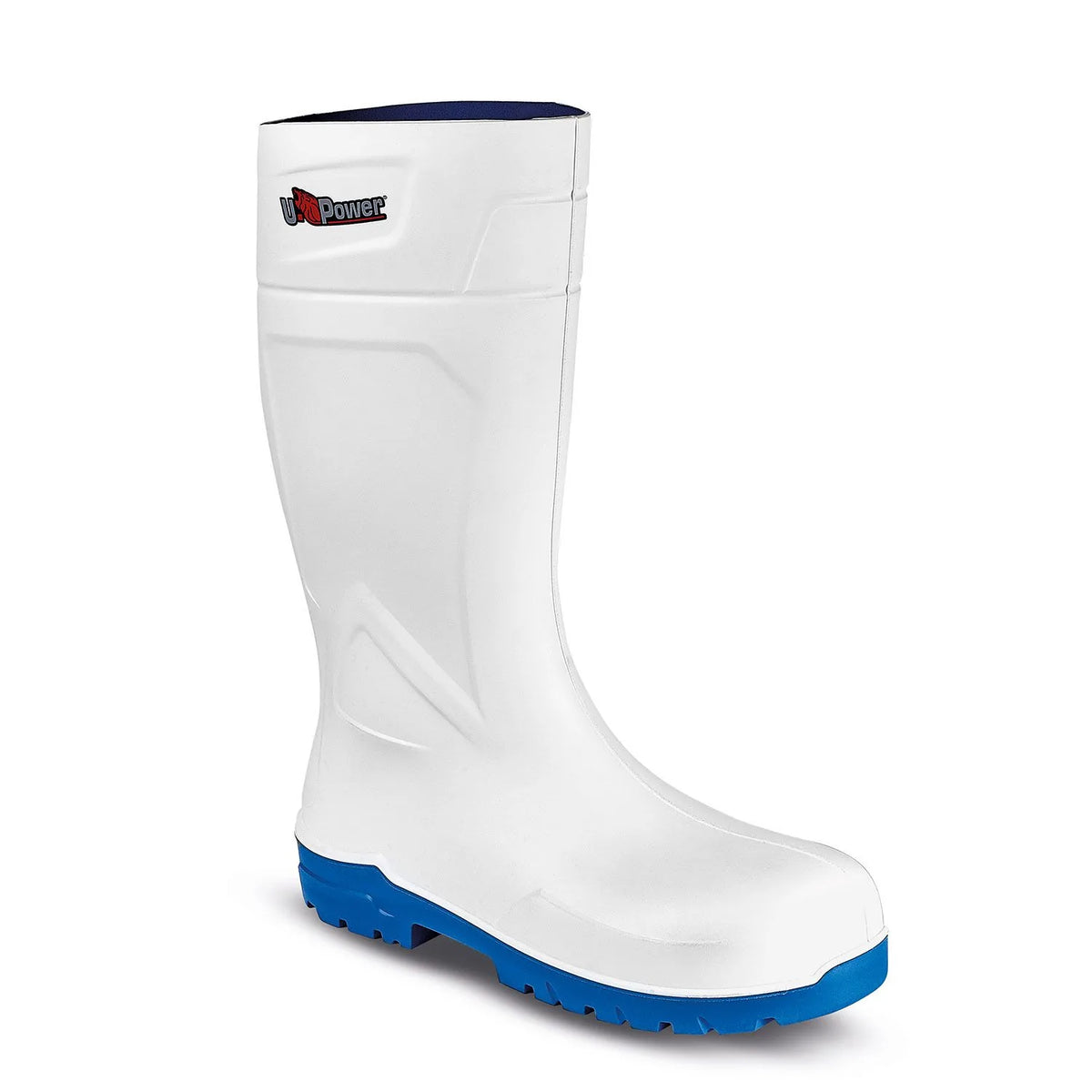 Stivali da lavoro in gomma U-Power THIAGO O4 CI LG FO SR White/Blue