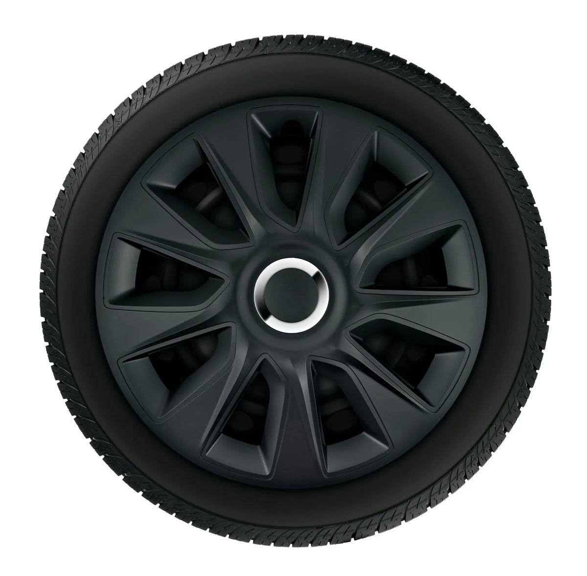 Stratos RC Black - Set 4 copricerchi - Ø montato sul veicolo