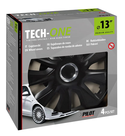 La confezione di Stratos RC Black - Set 4 copricerchi - Ø