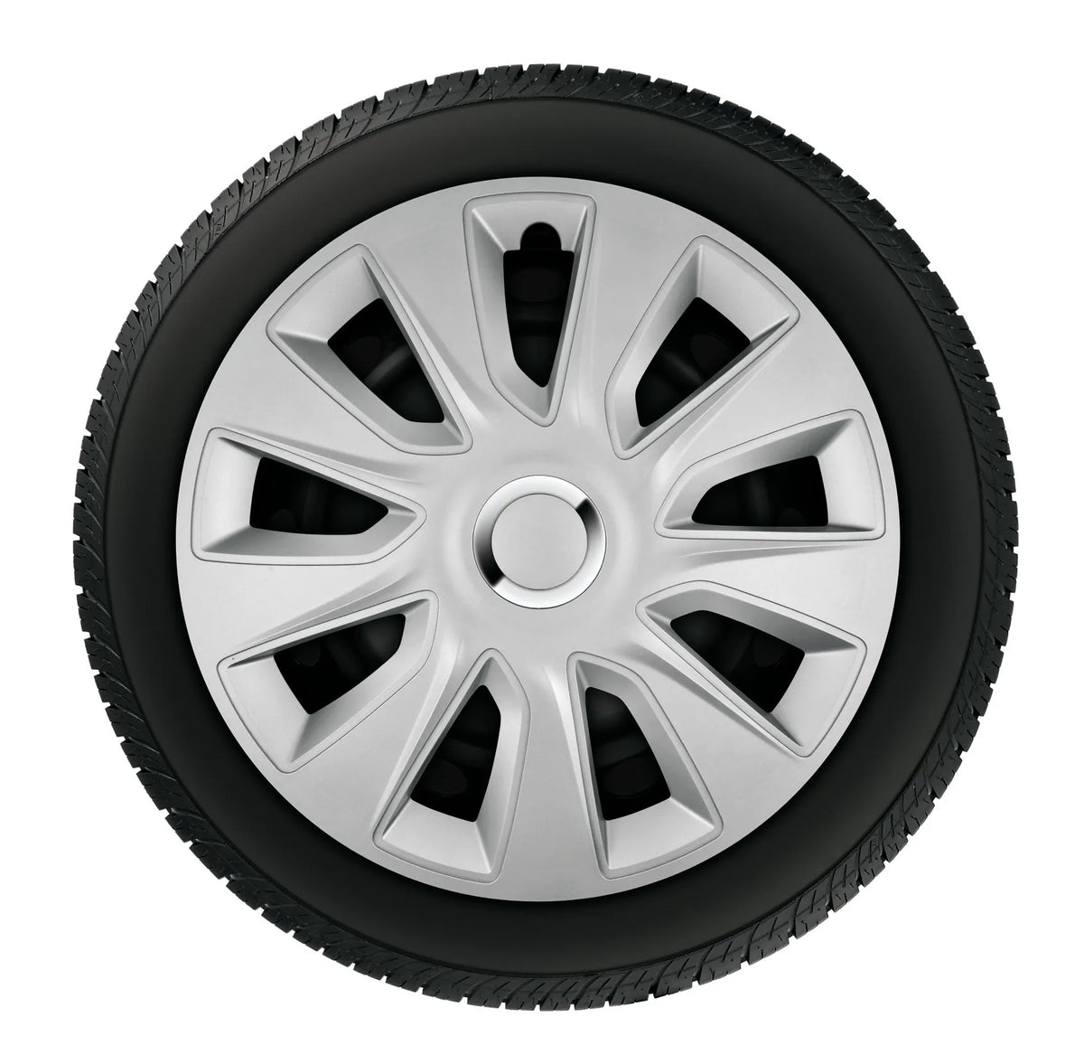 Stratos RC Silver - Set 4 copricerchi - Ø montato sul veicolo