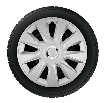 Stratos RC Silver - Set 4 copricerchi - Ø montato sul veicolo