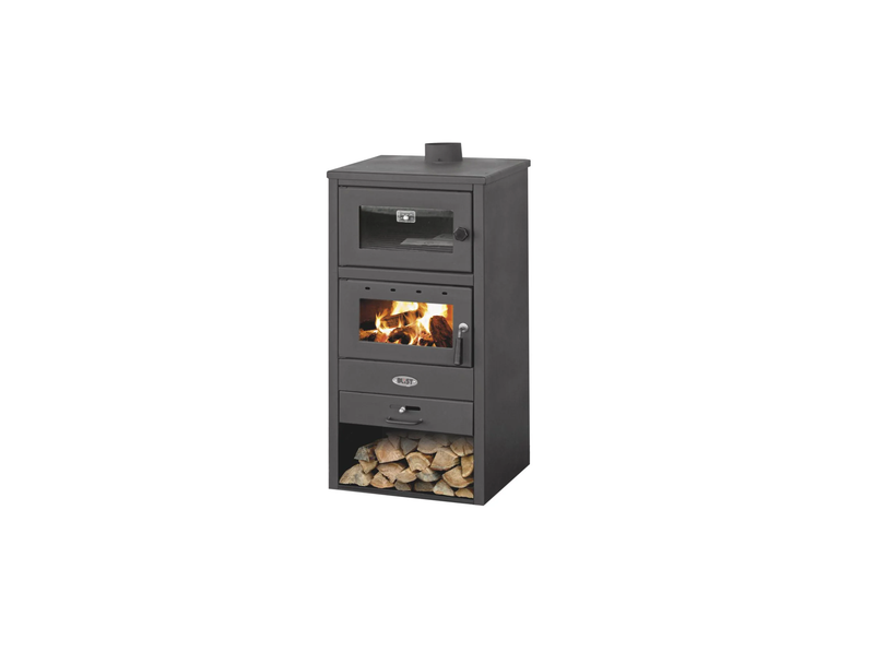 Stufa a Legna con Forno Blist BR in Acciaio e Ghisa – 12 kW
