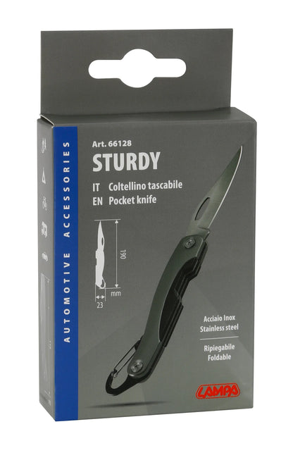 La confezione di Sturdy, coltelli tascabili richiudibili, espositore 18 pz