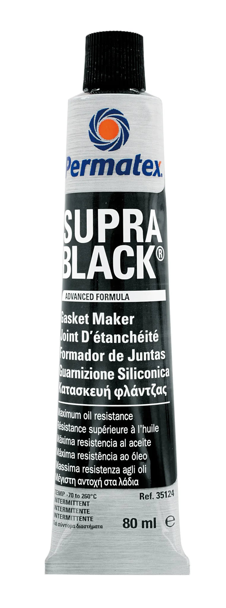 Supra Black, Guarnizione siliconica rapida - 80 ml — funziona da riempitivo sulle imperfezioni superficiali