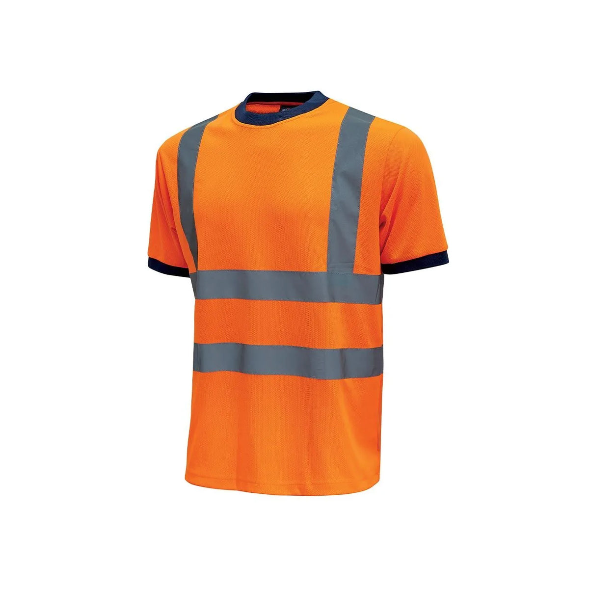 T-shirt alta visibilità classe 2 U-Power GLITTER Orange Fluo
