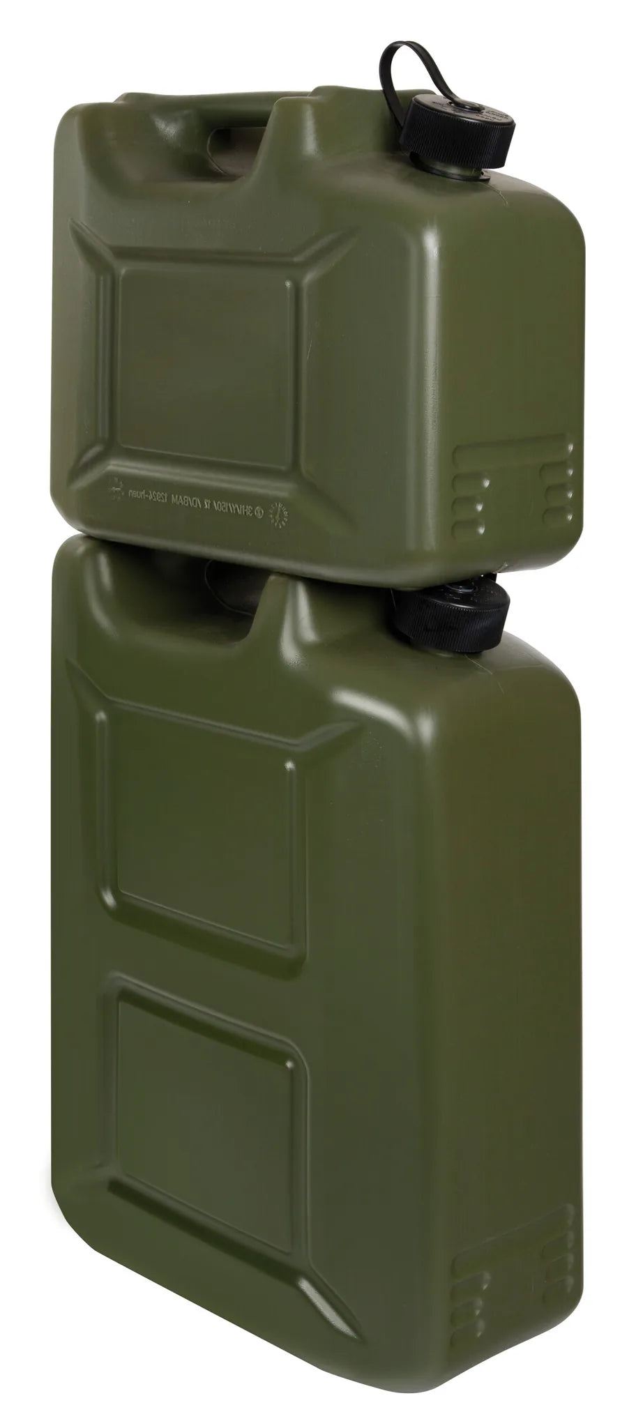 Tanica carburante in polietilene, modello militare montato sul veicolo, vista 4