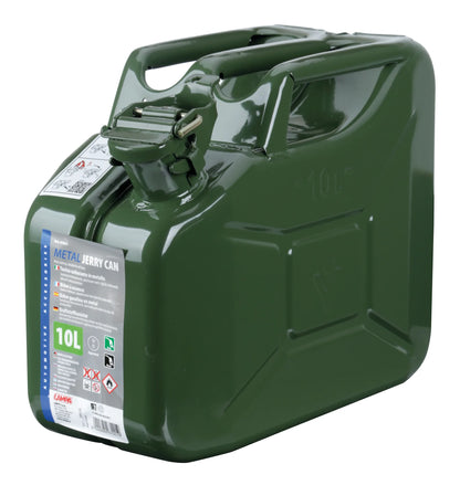 Tanica carburante tipo militare in metallo — optional: Art. 67020 travasatore flessibile in metallo