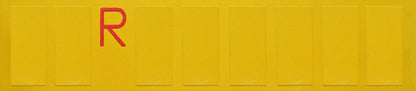 Targa ripetitrice provvisoria per rimorchi - 480x110 mm — in alluminio. Finitura catarifrangente. Spaziature delimitate per…