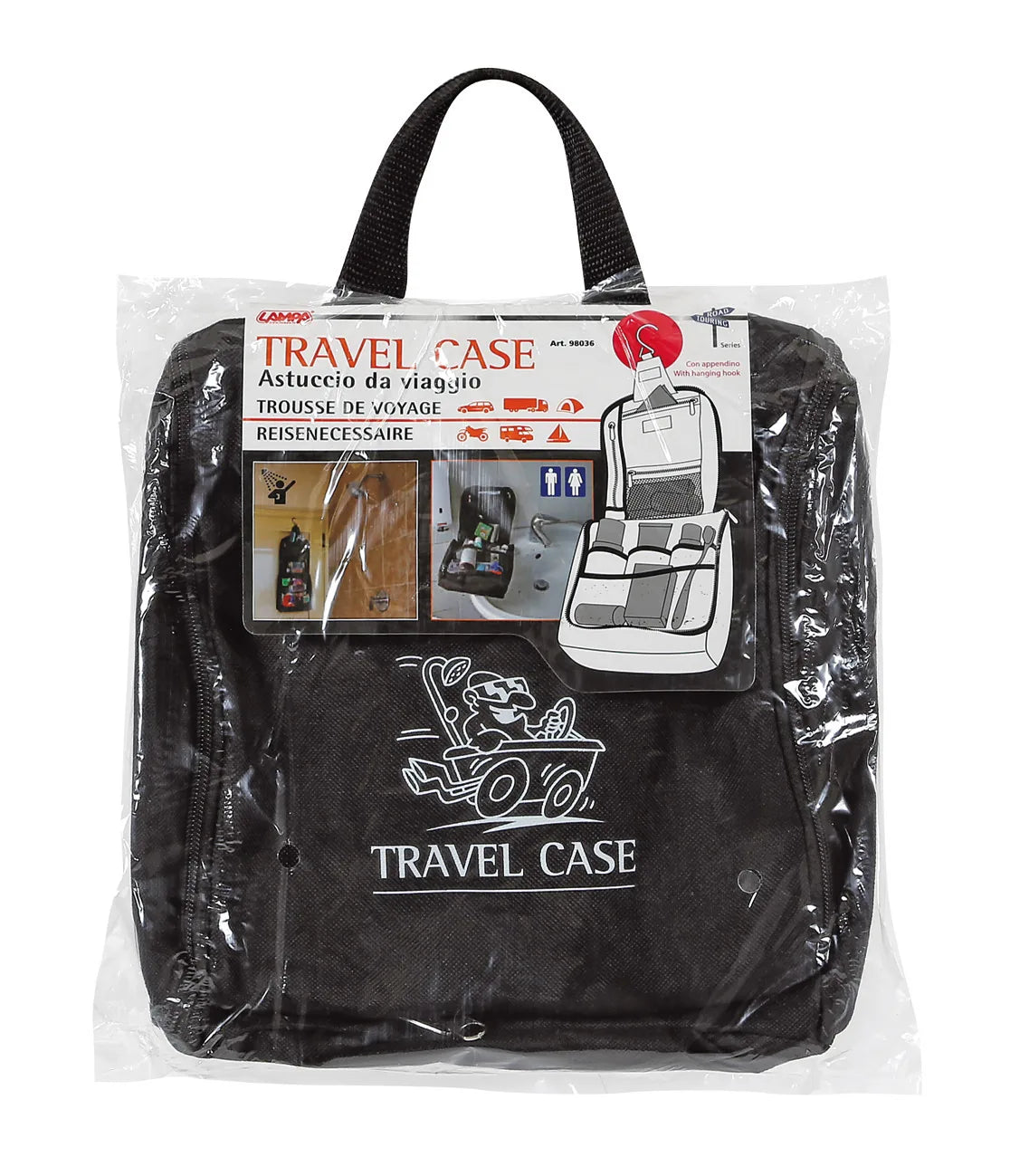 La confezione di Travel Case, astuccio da viaggio