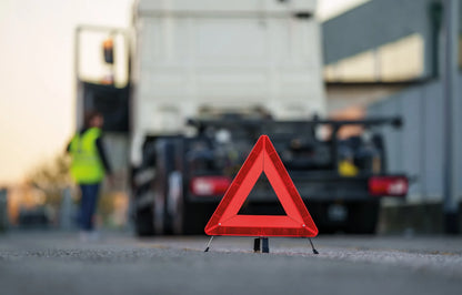 Triangolo Basik, auto ferma montato sul veicolo
